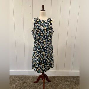 Pappagallo Women's Something Blue Shift Dress Navy Multi Star Fish